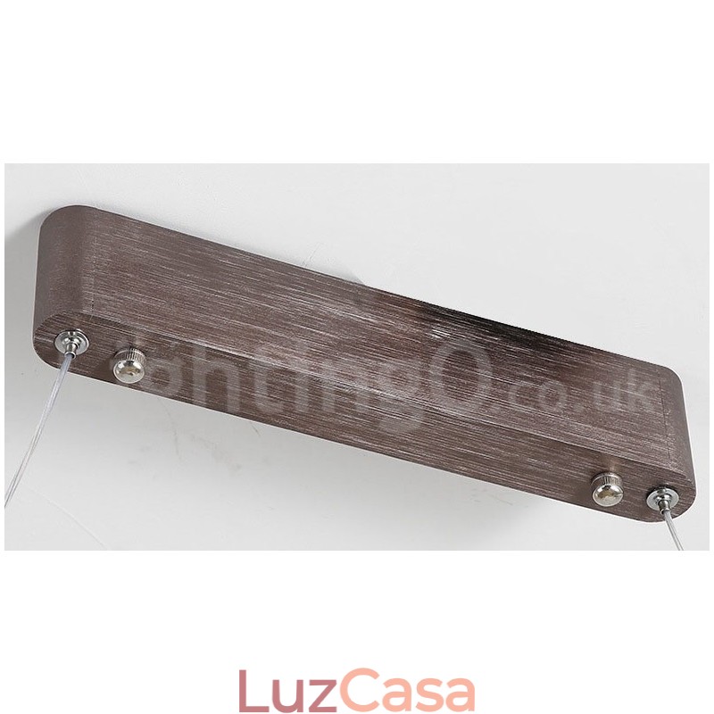 Luminária pendente linear regulável com controle remoto e design moderno