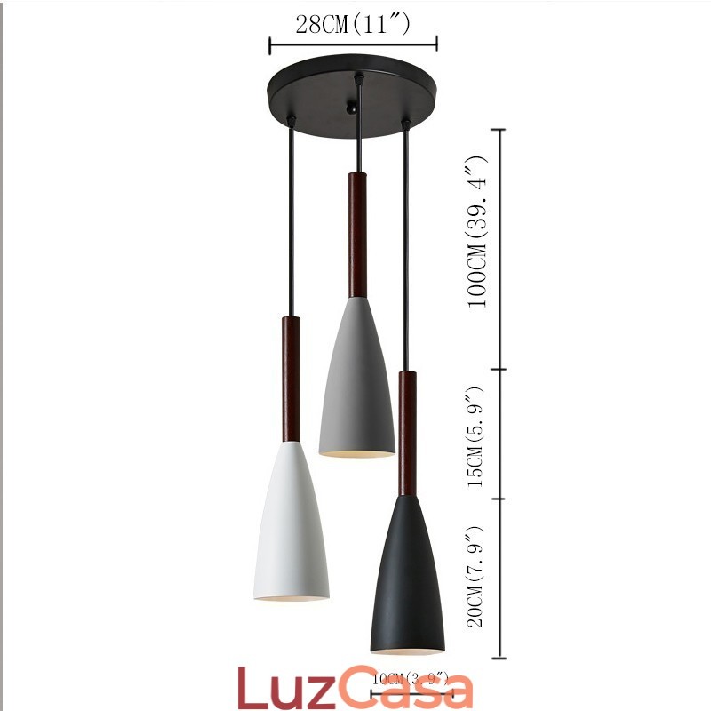 Design moderno e contemporâneo de luminária pendente Macaron