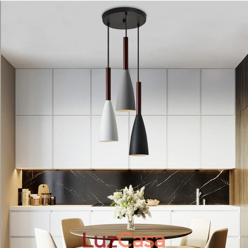 Design moderno e contemporâneo de luminária pendente Macaron