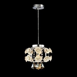 Lustre Cristal Moderno Contemporâneo Lanterna Metal 1 Luz
