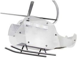 Lâmpada infantil simples Lâmpada de helicóptero de vidro de desenho animado
