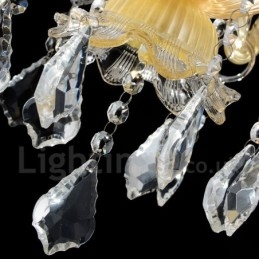 Lustre de cristal luxuoso moderno contemporâneo pendente vela