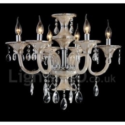Lustre de cristal luxuoso moderno contemporâneo pendente vela