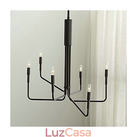 Lustre de metal com pintura country Lustre de metal com pintura country