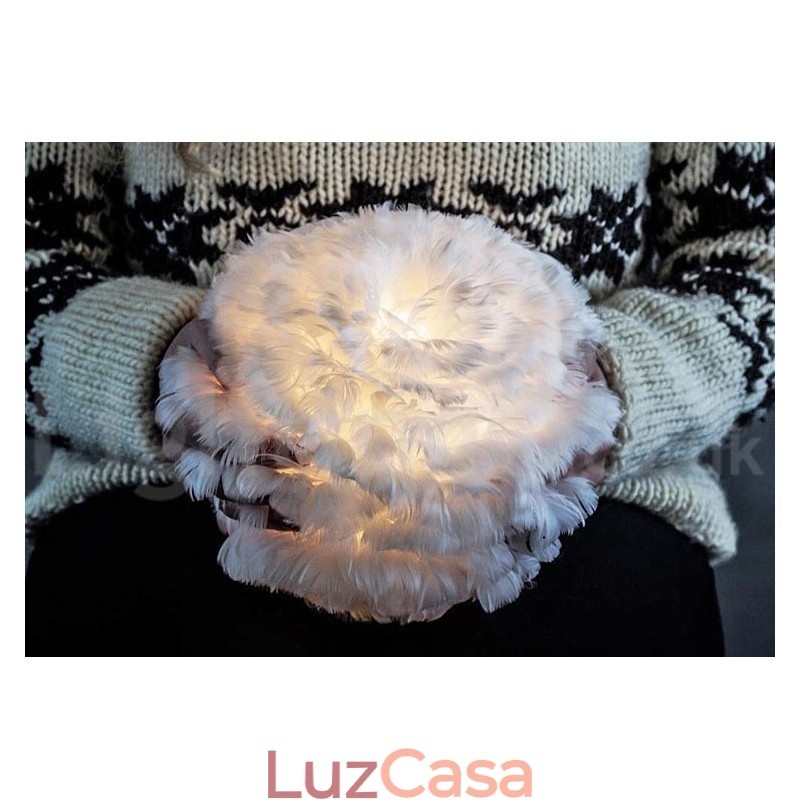 Lustre de penas multicolorido moderno e contemporâneo
