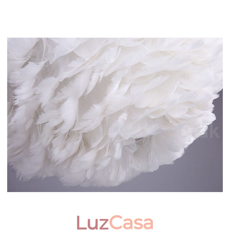 Lustre de penas multicolorido moderno e contemporâneo