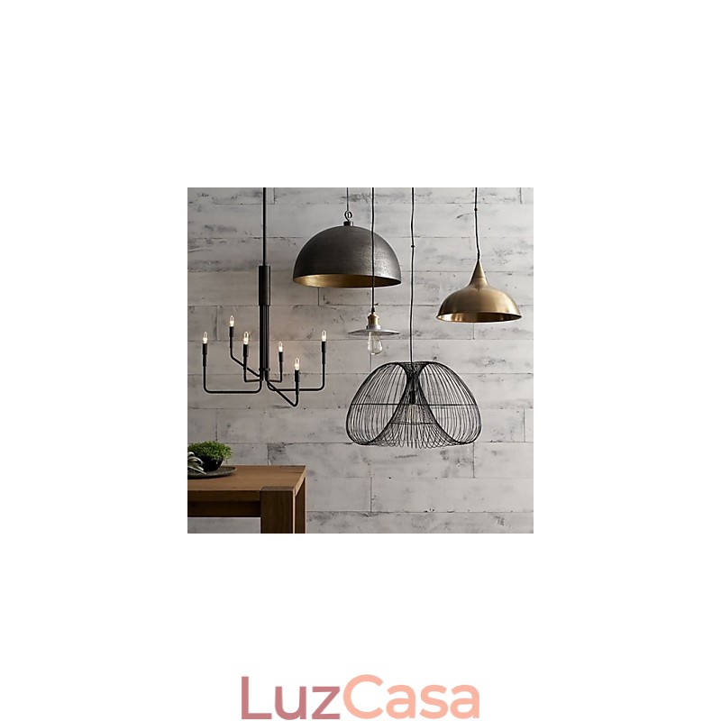 Lustre de metal com pintura country