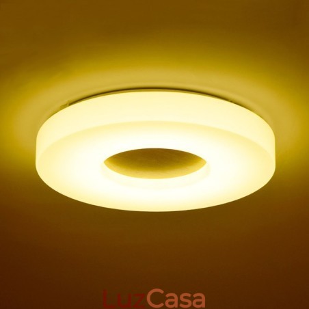 Luminária de teto de madeira redonda ultrafina regulável com abajur de acrílico estilo nórdico Luminária de teto de madeira redonda ultrafina regulável com abajur de acrílico estilo nórdico