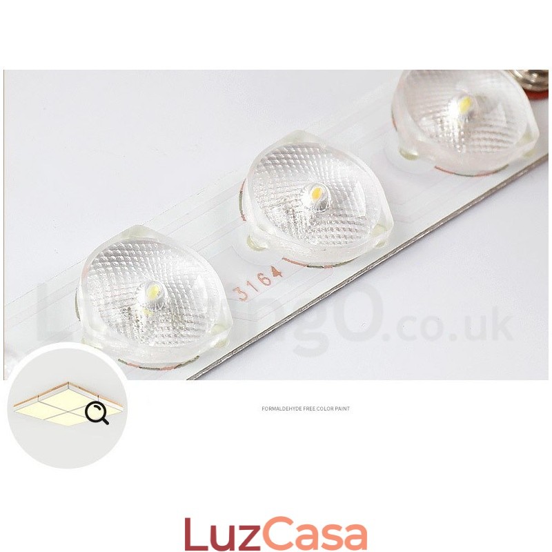 Grande quadrado regulável Macaron ultra fino multicolorido luz de teto de madeira com abajur de acrílico lâmpada de teto estilo nórdico