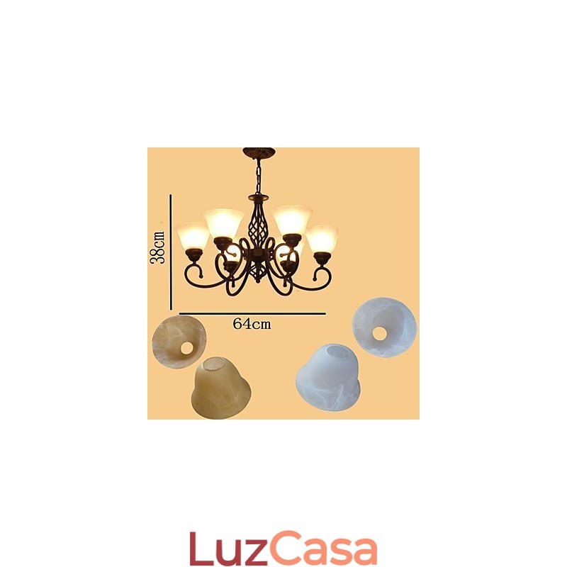 Lustre de metal retrô vintage rústico Lodge para crianças