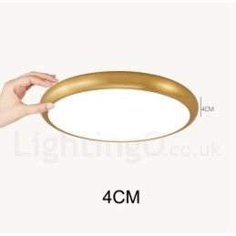 Luzes de teto de latão embutidas ultrafinas, modernas, contemporâneas e reguláveis, estilo nórdico, com cúpula de acrílico, também podem ser usadas como luminária de parede