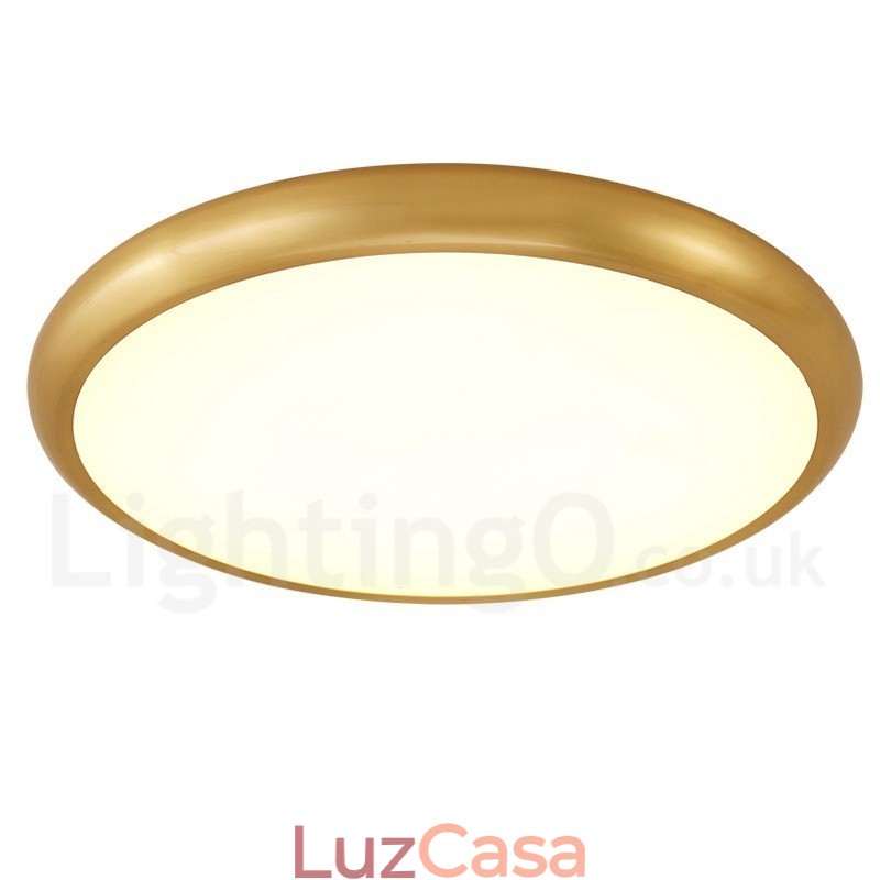 Luzes de teto de latão embutidas ultrafinas, modernas, contemporâneas e reguláveis, estilo nórdico, com cúpula de acrílico, também podem ser usadas como luminária de parede