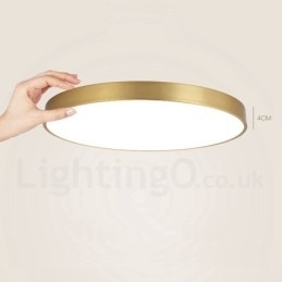 Luzes de teto de latão ultrafinas 100% redondas reguláveis, modernas, contemporâneas, estilo nórdico, embutidas, com cúpula de acrílico, também podem ser usadas como luminária de parede