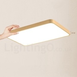 Luminárias de teto de latão embutidas, estilo nórdico moderno, contemporâneo, retangular ultrafinas, reguláveis, com cúpula de acrílico, também podem ser usadas como luminária de parede
