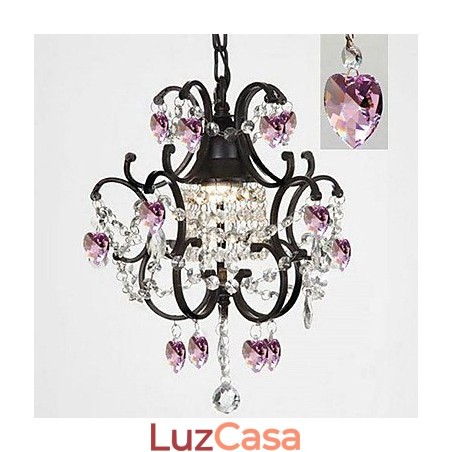 Lustre de metal com pintura de cristal clássico tradicional Lustre de metal com pintura de cristal clássico tradicional