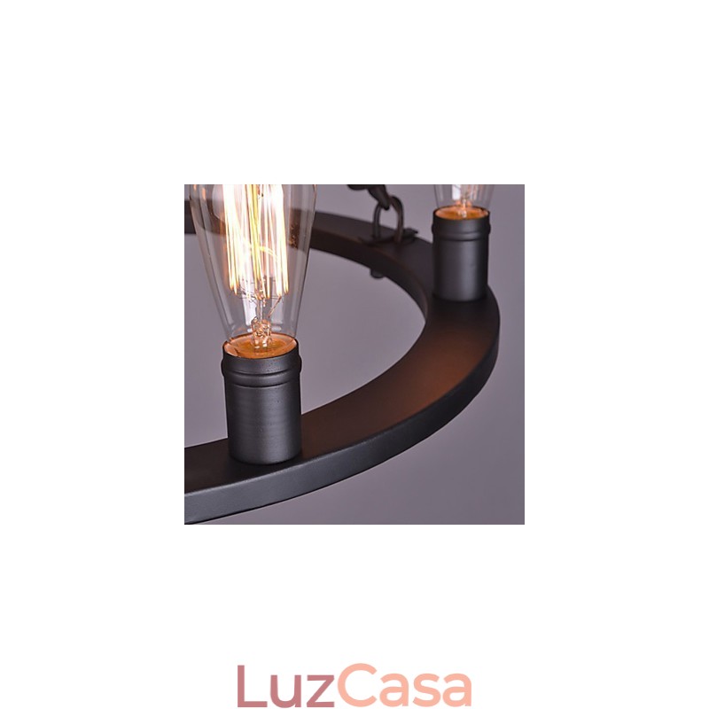 Luminária pendente de corda vintage loft lâmpada industrial criativa decoração estilo americano