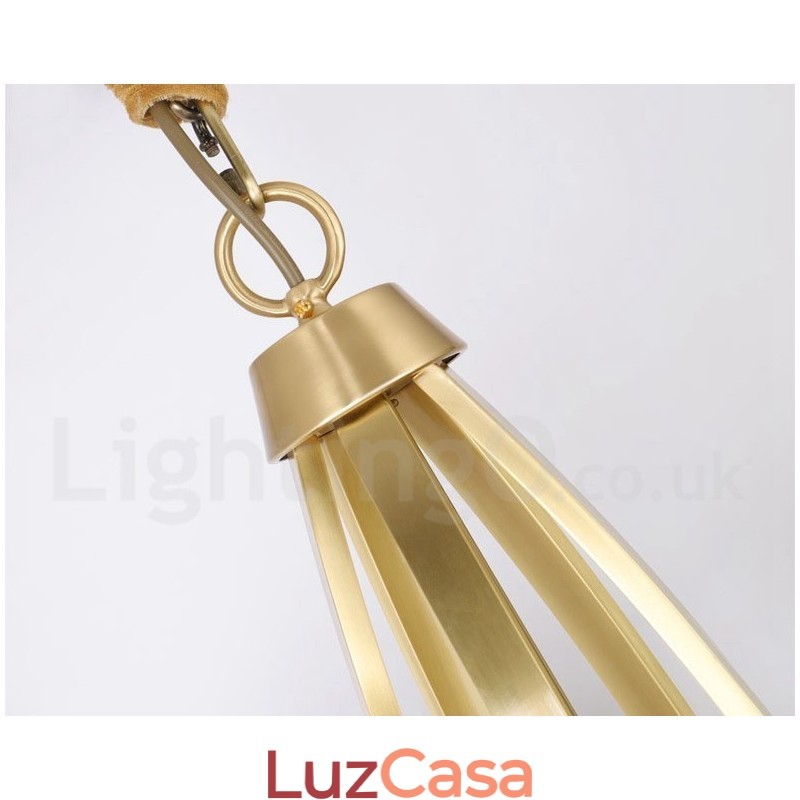 15 Luzes Puro Latão Grande Luxuoso Rústico Retro Vintage Latão Pingente Lustre com Tons de Vidro