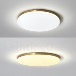 Luminárias de teto de latão ultrafinas redondas reguláveis, modernas, contemporâneas, estilo nórdico, embutidas, com cúpula de acrílico, também podem ser usadas como luminária de parede