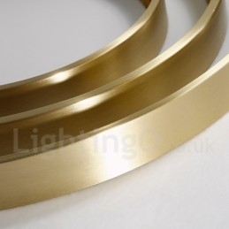 Luminárias de teto de latão ultrafinas redondas reguláveis, modernas, contemporâneas, estilo nórdico, embutidas, com cúpula de acrílico, também podem ser usadas como luminária de parede