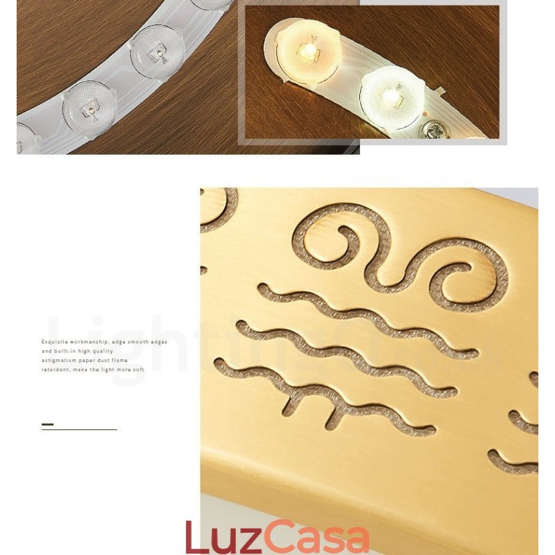 Luminária de teto redonda de latão puro, moderna, contemporânea, estilo nórdico, embutida, com abajur de acrílico