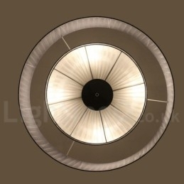 Drum 4 Luzes Pendentes Modernas com Sombra de Tecido