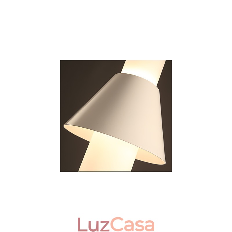 Luminária pendente de metal moderna e contemporânea com 2 luzes estilo mini