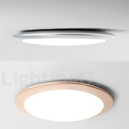 Luminária de teto embutida estilo nórdico moderno e contemporâneo superfina de 4 cm de espessura com abajur de acrílico e controle remoto, também pode ser usada como luminária de parede
