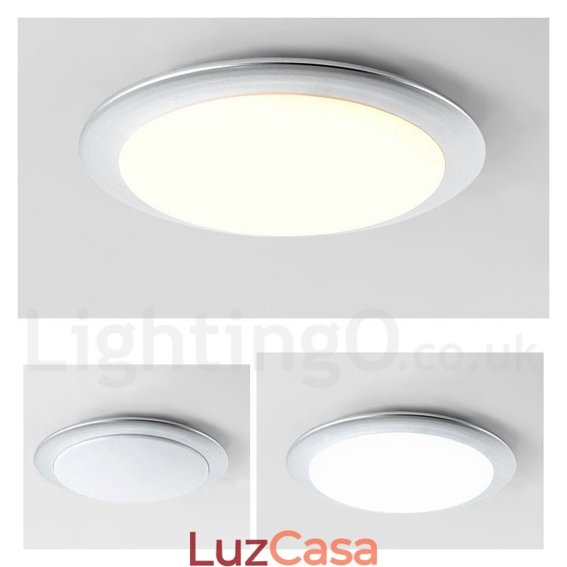 Luminária de teto embutida estilo nórdico moderno e contemporâneo superfina de 4 cm de espessura com abajur de acrílico e controle remoto, também pode ser usada como luminária de parede