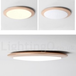 Luminária de teto embutida estilo nórdico moderno e contemporâneo superfina de 4 cm de espessura com abajur de acrílico e controle remoto, também pode ser usada como luminária de parede