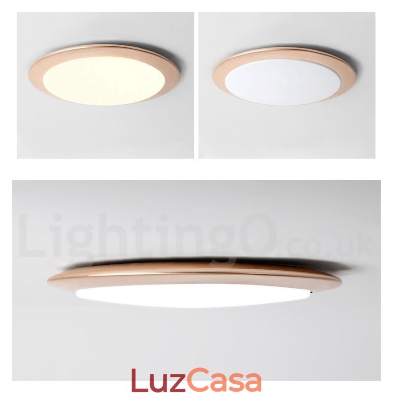 Luminária de teto embutida estilo nórdico moderno e contemporâneo superfina de 4 cm de espessura com abajur de acrílico e controle remoto, também pode ser usada como luminária de parede