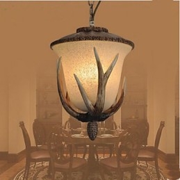Luminária pendente de lustre de cabeça única