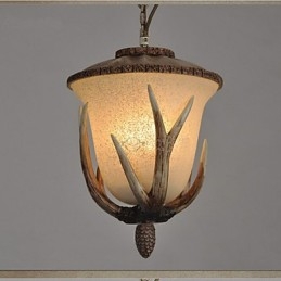 Luminária pendente de lustre de cabeça única