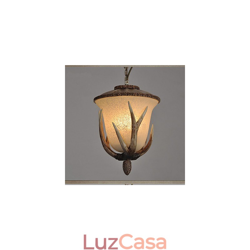 Luminária pendente de lustre de cabeça única