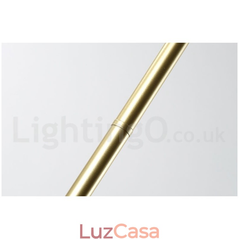 Lustre rústico de aço inoxidável com 8 luzes e cúpulas de vidro transparente ou azul