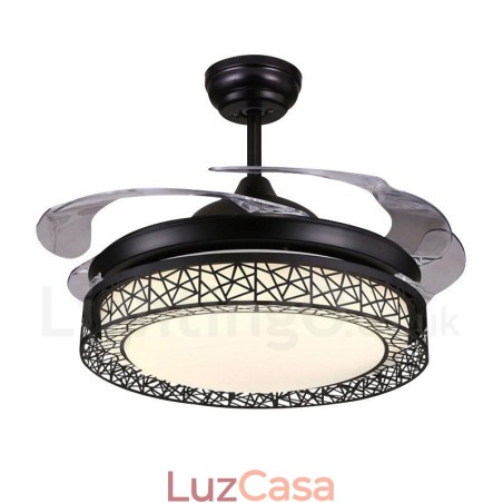 108CM (42") 91CM (36") Moderno Contemporâneo Controle Remoto Oco Ventilador de Teto Luz com Sombra de Acrílico Mudo Motor de Cobre Puro 108CM (42") 91CM (36") Moderno Contemporâneo Controle Remoto Oco Ventilador de Teto Luz com Sombra de Acrílico Mudo Motor de Cobre Puro