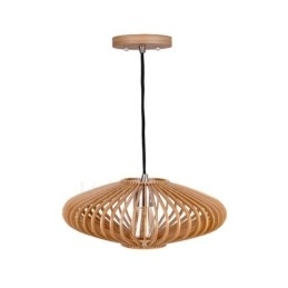 1 Lanterna de Luz Vintage Lustre de Madeira Industrial Vento Loft Madeira Linear Pendente Iluminação
