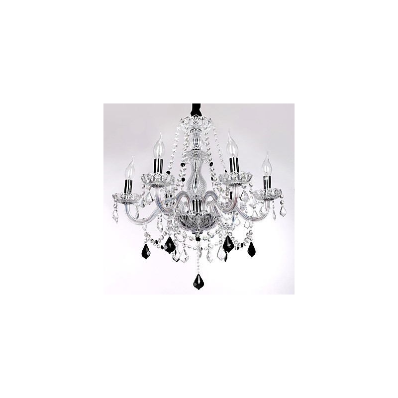 Lustre de luxo com 6 luzes em destaque