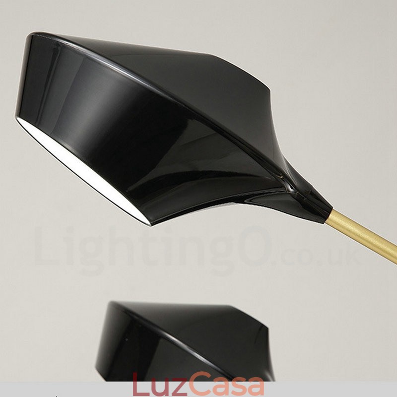 Lustre retrô linear de duas camadas multicoloridas, 8 luzes com abajures de acrílico, garagem ao ar livre