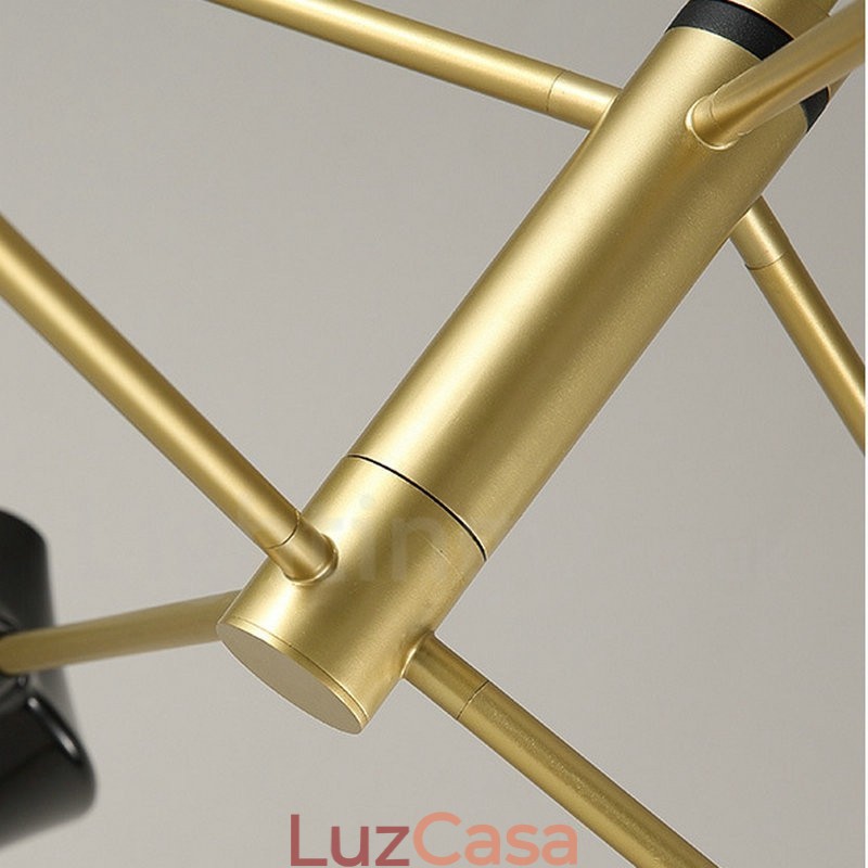 Lustre retrô linear de duas camadas multicoloridas, 8 luzes com abajures de acrílico, garagem ao ar livre