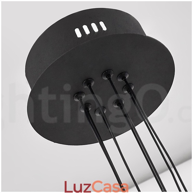 Lustre nórdico pós-moderno de 8 luzes com design de 2021 e cúpulas de acrílico