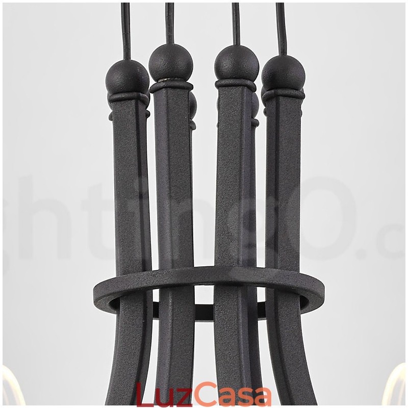 Lustre nórdico pós-moderno de 8 luzes com design de 2021 e cúpulas de acrílico