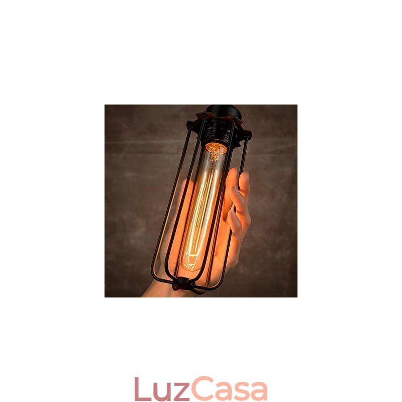 Lustre Mini Estilo Rústico Lodge Retro Metal 3 Luzes Pendentes