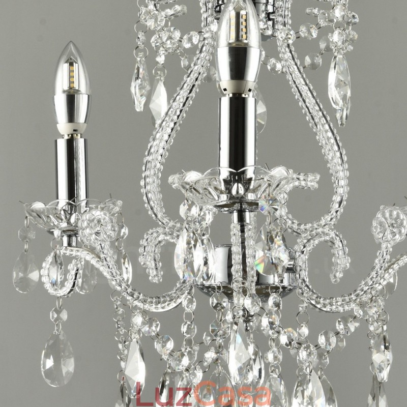 3 Luzes Ouro Prata Estilo Americano Cristal Pingente Lustre Luz Loja