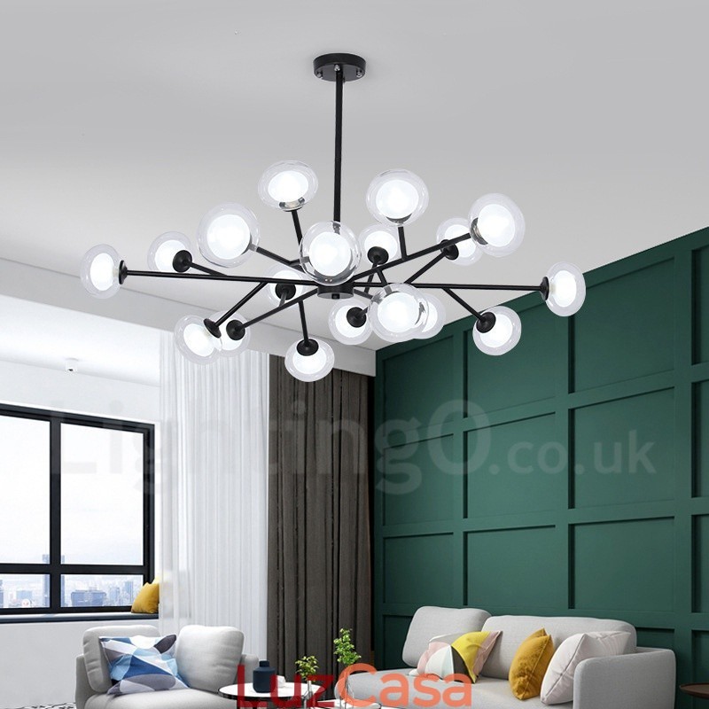 Salão de exposições de lustres de feijões mágicos pós-modernos