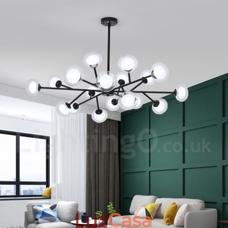 Salão de exposições de lustres de feijões mágicos pós-modernos