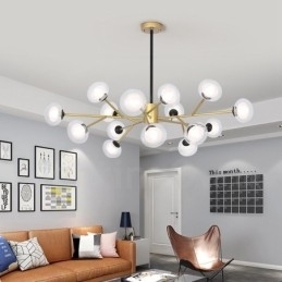 Salão de exposições de lustres de feijões mágicos pós-modernos