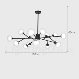 Salão de exposições de lustres de feijões mágicos pós-modernos