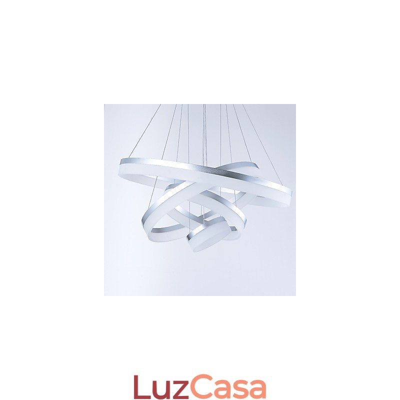 Luminárias pendentes de anel de lustre de acrílico com