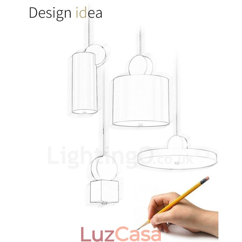 4 estilos de luz pendente pós-moderna dourada e preta