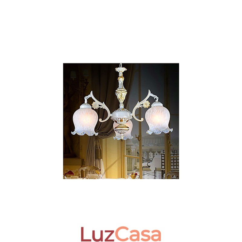 Jane Retro luminária Ferro Mediterrâneo Iluminação